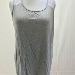 Picadilly Open Knit Trimmed Tank XL